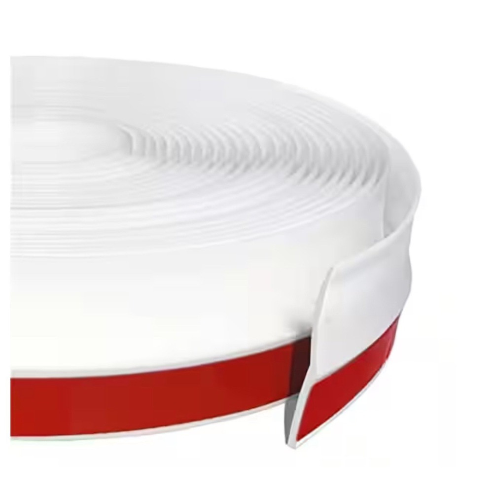 32.8 Ft.Garage Door Top and Side Seal Strip White